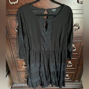Torrid 1 Black Lace Mini Dress